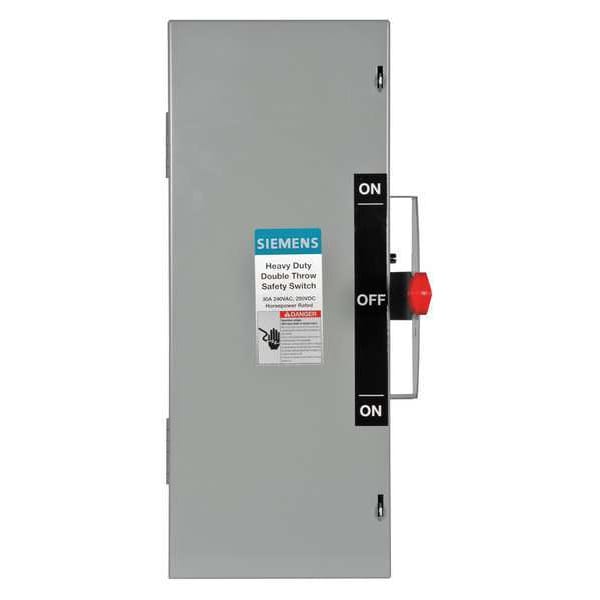 Interruptor de Seguridad Siemens No Fusible, Deber Pesado, 240V AC, 3PST, 30 A, NEMA 1 - DTNF321