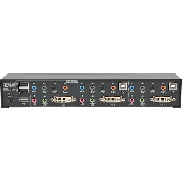 Tripp Lite 2-PORT DVI DUAL-LINK / USB KVM SWITCH W/ AUDIO & CABLES - B004-DUA2-HR-K