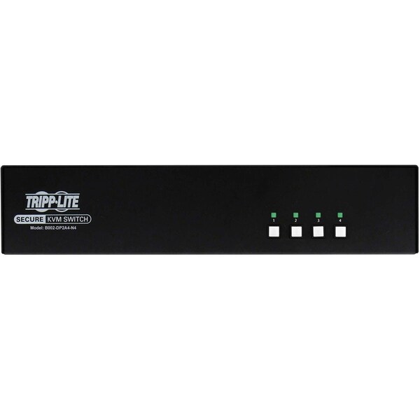 Tripp Lite 4PORT SECURE KVM SWITCH, DUAL HEAD, DP TO DP X4 - 4K, NIAP PP4.0, AUDIO, TA - B002-DP2A4-N4