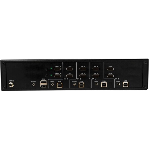 Tripp Lite 4PORT SECURE KVM SWITCH, DUAL HEAD, DP TO DP X4 - 4K, NIAP PP4.0, AUDIO, TA - B002-DP2A4-N4