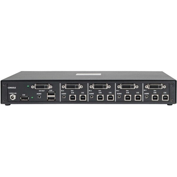Tripp Lite SECURE KVM SWITCH 4-PORT DVI + AUDIO NIAP PP3.0 CERTIFIED W/ CAC - B002-DV1AC4
