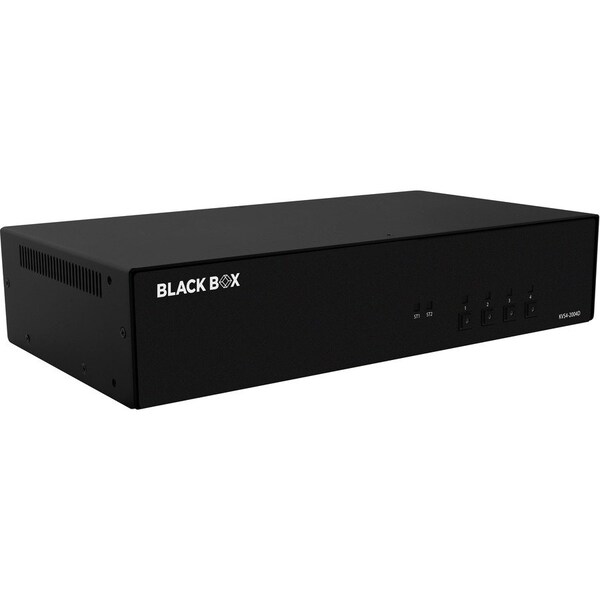 Black Box NIAP4 SECURE KVM SWITCH, DUAL HEAD, 4-PORT, DVI-I, IF OUTSIDE TAPE IS BROKEN, UN - KVS4-2004D
