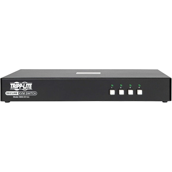 Tripp Lite SECURE KVM SWITCH 4-PORT DVI + AUDIO NIAP PP3.0 CERTIFIED DVI-I - B002-DV1A4