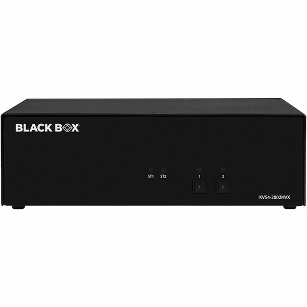 Black Box NIAP4 SECURE KVM SWITCH, 2 PORT DUAL HEAD HDMI/DP COMBO, CAC, NON-CANCELABLE, NO - KVS4-2002HVX
