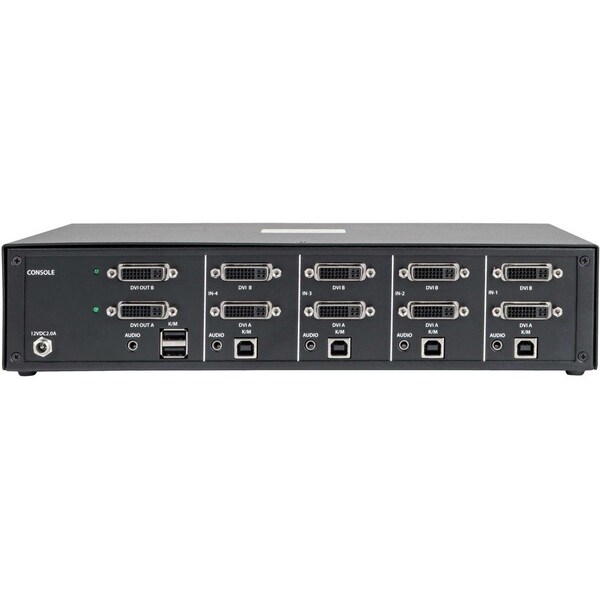 Tripp Lite SECURE KVM SWITCH 4-PORT DUAL MONITOR DVI + AUDIO NIAP PP3.0 - B002-DV2A4