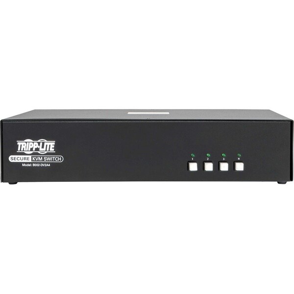 Tripp Lite SECURE KVM SWITCH 4-PORT DUAL MONITOR DVI + AUDIO NIAP PP3.0 - B002-DV2A4