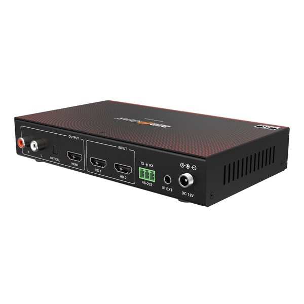 Bzbgear 2x1 4K UHD HDMI Seamless Switcher MultiViewer with Audio De-embedder - BG-UHD-MVS21A