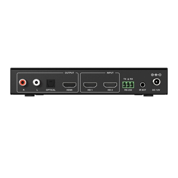 Bzbgear 2x1 4K UHD HDMI Seamless Switcher MultiViewer with Audio De-embedder - BG-UHD-MVS21A