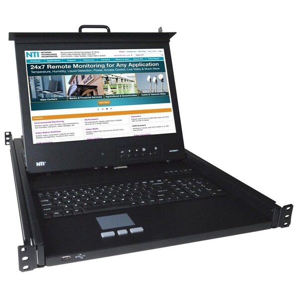 Network Technologies 17 Inch Hi-Res Vga Usb -Ps/2 K - RACKMUX-V17HR-N