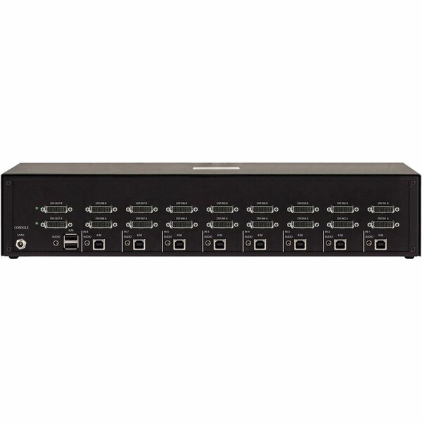 Black Box NIAP4 SECURE KVM SWITCH, 8 PORT DUAL HEAD DVI IF OUTSIDE TAPE IS BROKEN, UNIT C - KVS4-2008D
