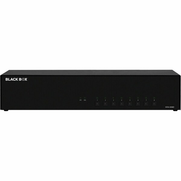 Black Box NIAP4 SECURE KVM SWITCH, 8 PORT DUAL HEAD DVI IF OUTSIDE TAPE IS BROKEN, UNIT C - KVS4-2008D
