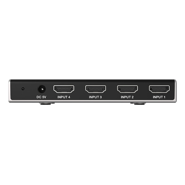 Bzbgear 4x1 8K UHD Ultra Slim HDMI 2.1 Switcher 8K60, 4K120Hz 4:4:4 10bit - BG-8K-HS41