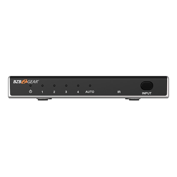 Bzbgear 4x1 8K UHD Ultra Slim HDMI 2.1 Switcher 8K60, 4K120Hz 4:4:4 10bit - BG-8K-HS41