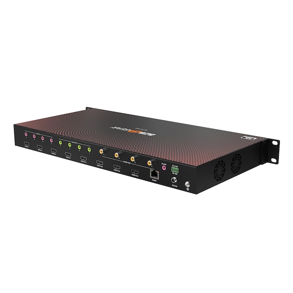 Bzbgear 4X4 4K UHD Seamless HDMI Matrix Switcher/Video Wall Processor/MultiViewer - BG-4K-VP44