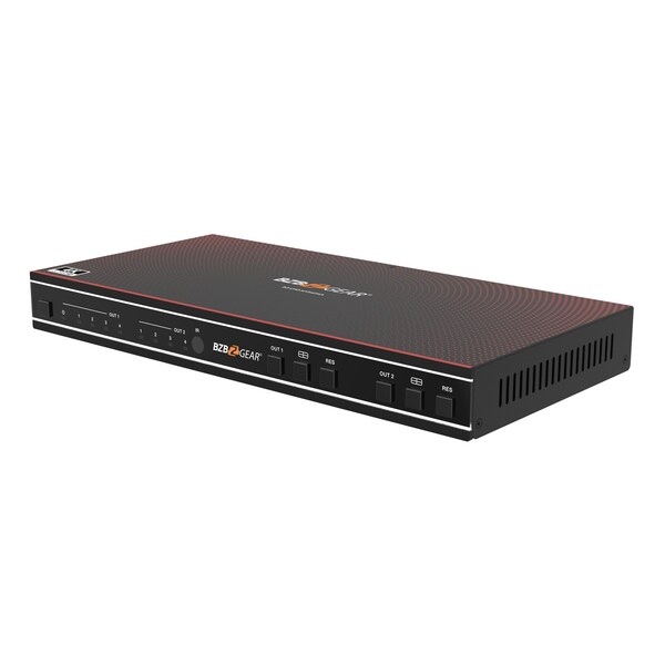 Bzbgear 4x2 4K UHD HDMI Seamless Switcher Quad MultiViewer with Audio De-embedder - BG-UHD-MVS42MA