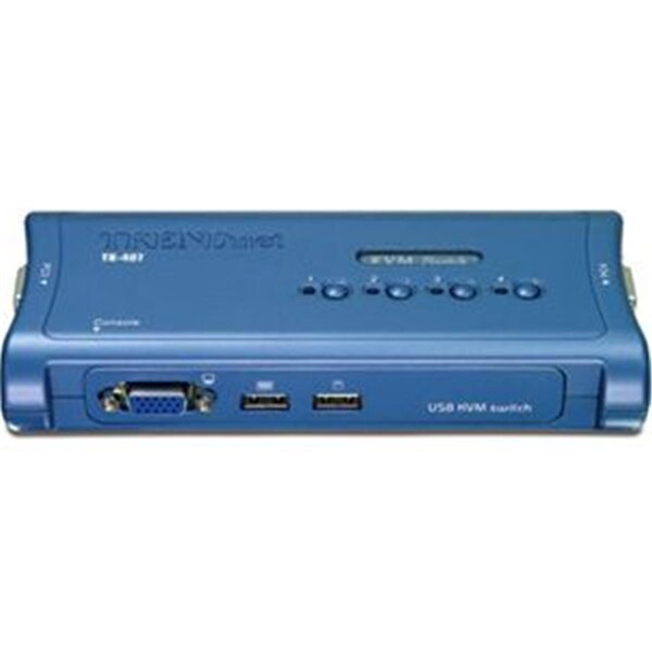 Fasttrack 4-Port USB KVM Switch 4 x 1 4 x D-Sub HD-15 Keyboard-Mouse-VGA KVM Switch - FA78923