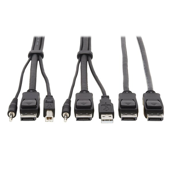 Tripp Lite Dual Displayport Kvm Cable Kit, P783-010-DP - P783-010-DP