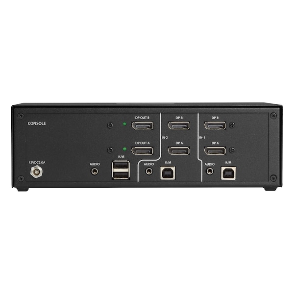 Black Box Secure Niap 3.0 Kvm Switch - Dual-Head, Displayport, 4K, 2-Port - SS2P-DH-DP-U