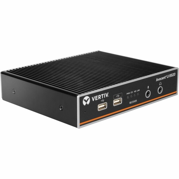 Vertiv AVOCENT LONGVIEW 5520 HIGH-PERFORMANCE KVM EXTENDER, RECEIVER, DUAL HEAD, 4K - LV5520R-400