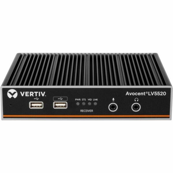 Vertiv AVOCENT LONGVIEW 5520 HIGH-PERFORMANCE KVM EXTENDER, RECEIVER, DUAL HEAD, 4K - LV5520R-400