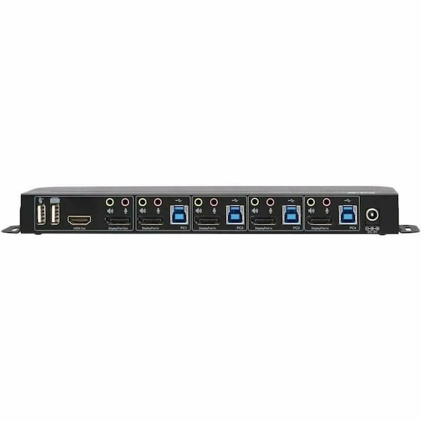 Tripp Lite 4-PORT DISPLAYPORT/USB KVM SWITCH 4K 60 HZ, HDR, HDCP 2.2, IR, DP 1.4, USB SHARI - B005-DPUA4
