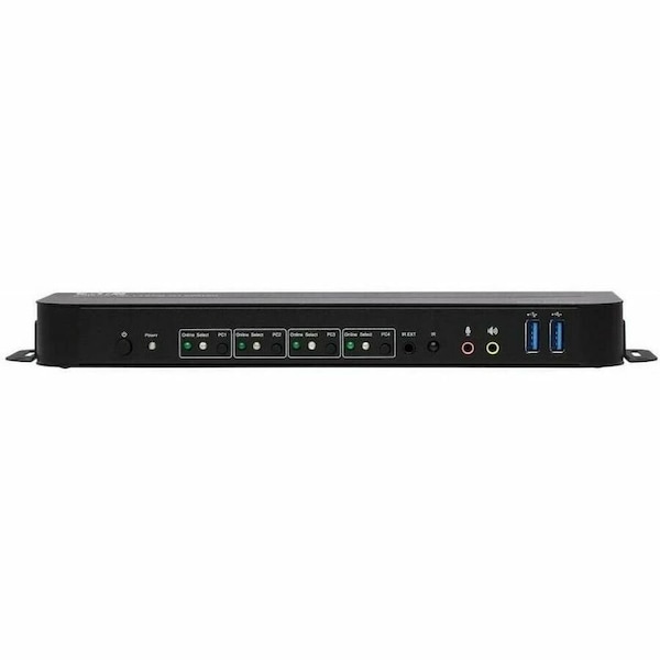 Tripp Lite 4-PORT DISPLAYPORT/USB KVM SWITCH 4K 60 HZ, HDR, HDCP 2.2, IR, DP 1.4, USB SHARI - B005-DPUA4