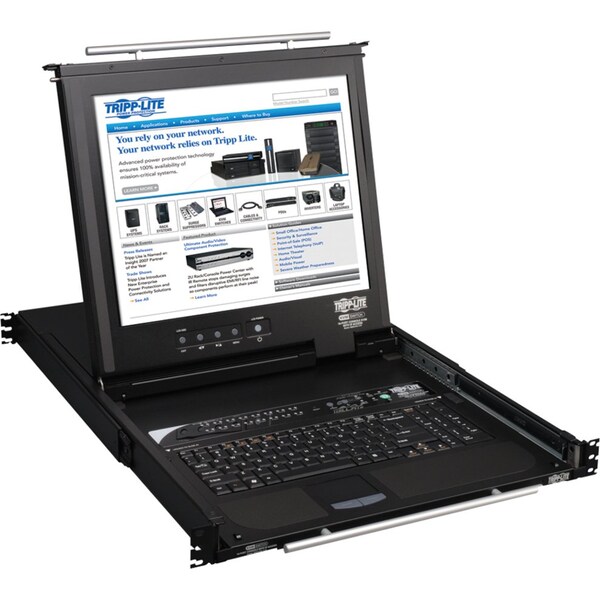 Tripp Lite Rack Console KVM, 16-Port, 19" LCD, 1U - B020-016-17-IP