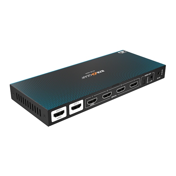 Bzbgear 4x2 8K UHD HDMI 2.1 Matrix Switcher with Audio De-embedder - BG-8K-42MA