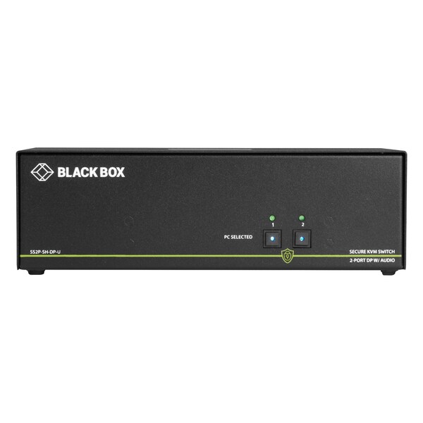 Black Box Secure Niap 3.0 Kvm Switch - Single-Head, Displayport, 4K, 2-Port - SS2P-SH-DP-U