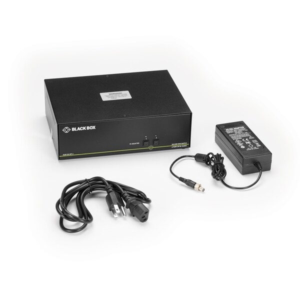 Black Box Secure Niap 3.0 Kvm Switch - Single-Head, Displayport, 4K, 2-Port - SS2P-SH-DP-U