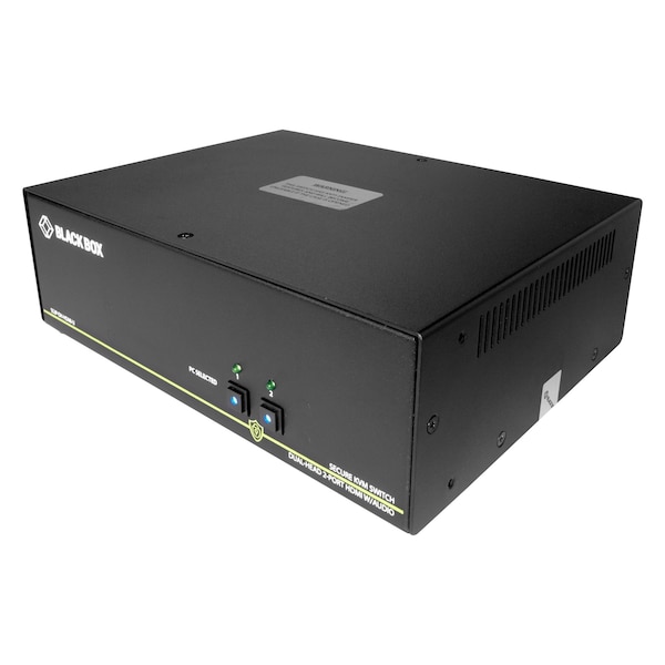 Black Box Secure Niap 3.0 Kvm Switch - Dual-Head, Hdmi, 4K, 2-Port - SS2P-DH-HDMI-U