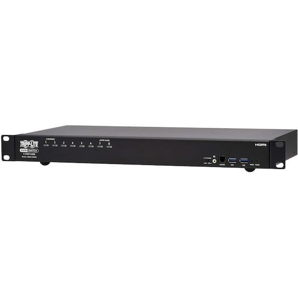 Tripp Lite HDMI/USB KVM SWITCH 8-PORT 4K60HZ USB PERIPHERAL SHARING 1UR - B024-H4U08