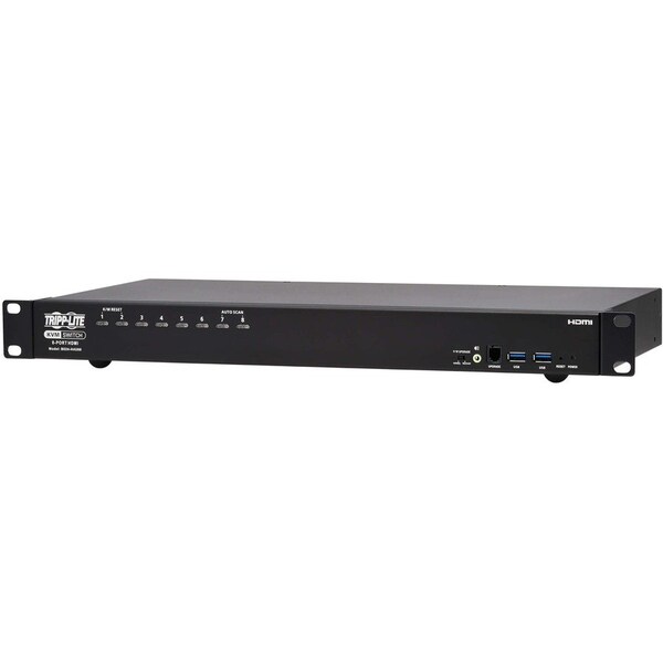 Tripp Lite HDMI/USB KVM SWITCH 8-PORT 4K60HZ USB PERIPHERAL SHARING 1UR - B024-H4U08