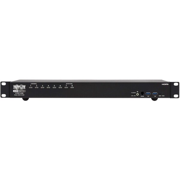 Tripp Lite HDMI/USB KVM SWITCH 8-PORT 4K60HZ USB PERIPHERAL SHARING 1UR - B024-H4U08