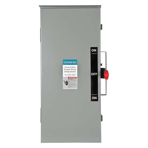 Interruptor de Seguridad Siemens No Fusible, Carga General, 240V AC, 3PST, 100 A, NEMA 3R - DTGNF323NR