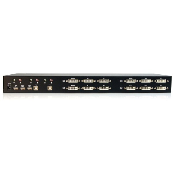 Startech.Com 2 Port Quad Monitor Dual-Link DVI USB KVM Switch with Audio - SV231QDVIUA