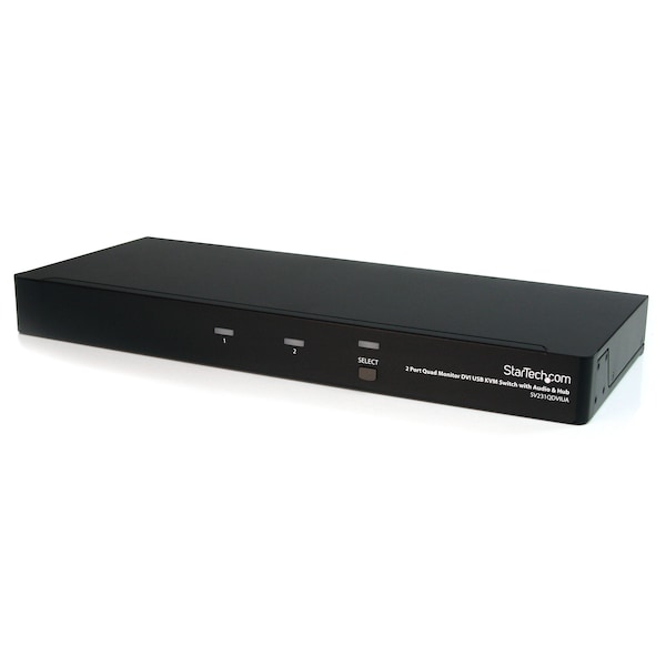 Startech.Com 2 Port Quad Monitor Dual-Link DVI USB KVM Switch with Audio - SV231QDVIUA