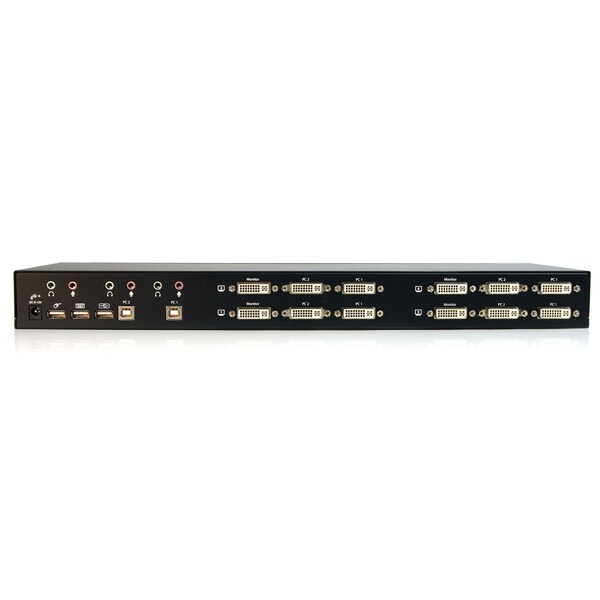 Startech.Com 2 Port Quad Monitor Dual-Link DVI USB KVM Switch with Audio - SV231QDVIUA