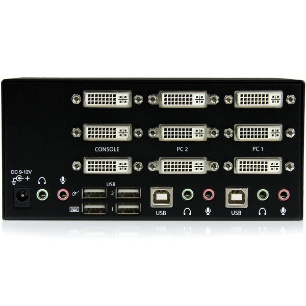 Startech.Com 2 Port Triple Monitor DVI USB KVM Switch with Audio - SV231TDVIUA