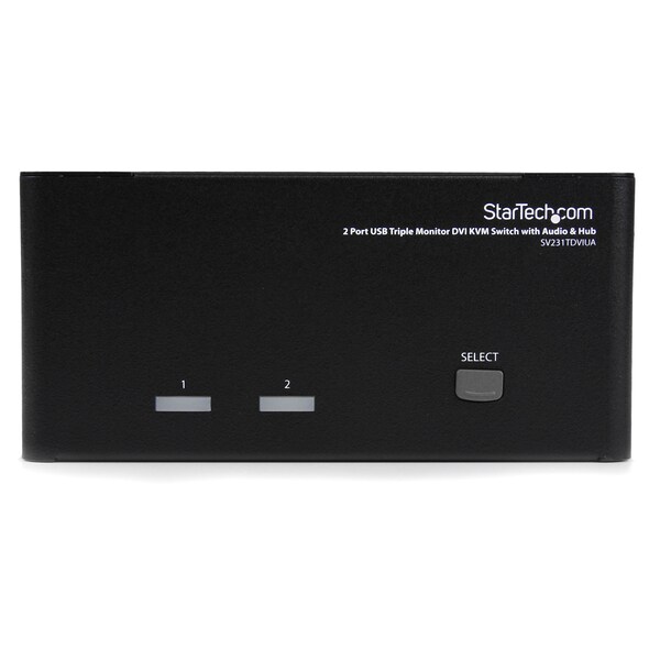Startech.Com 2 Port Triple Monitor DVI USB KVM Switch with Audio - SV231TDVIUA