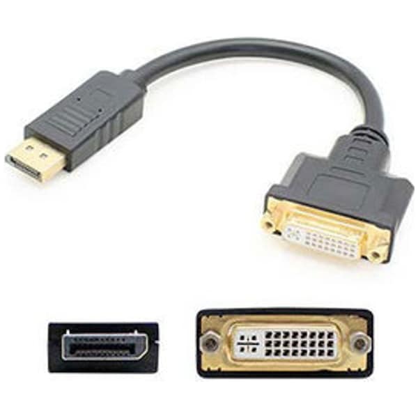 Add-On Addon 5 Pack Of 8In Displayport Male To Dvi-I (29 Pin) Female, PK5 - DISPLAYPORT2DVI-5PK