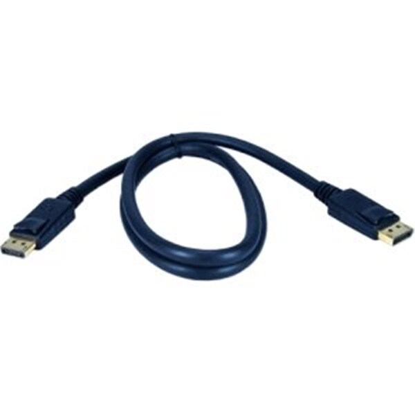 Qvs 10 ft. DisplayPort Cable with Latching Connectors - Male-to-Male - DP-10