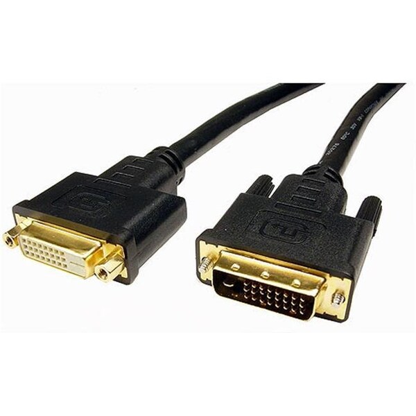 Cmple CMPLE 369-N DVI D Dual Link Extension M-F Cable -15 Feet- Gold Plated - 369-N