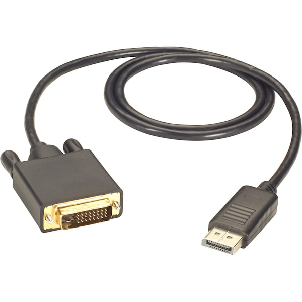 Black Box Displayport To Dvi Cable, Mm, 6-Ft. (1.8 - EVNDPDVI-0006-MM
