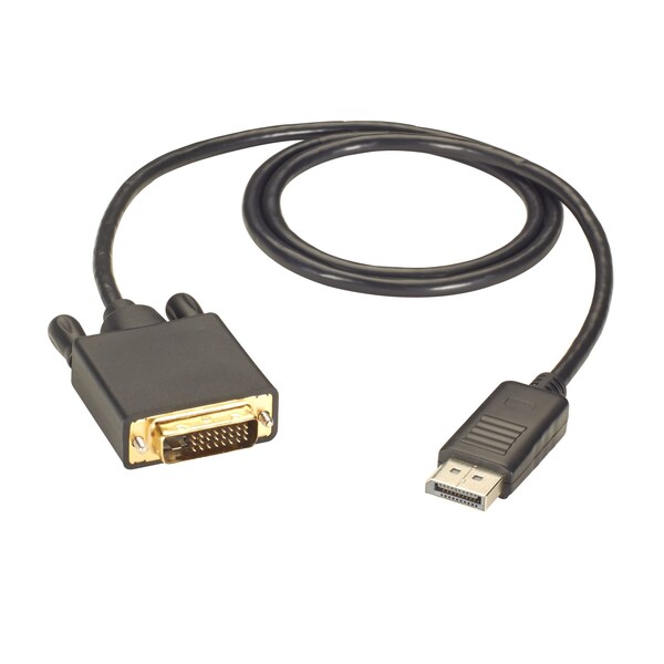 Black Box Displayport To Dvi Cable, Mm, 3-Ft. (0.9 - EVNDPDVI-0003-MM