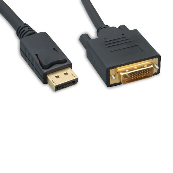 Enet Enet Displayport Male To Dvi Male Passive Adapter Cable 6Ft Black - - DPM-DVIM-6F
