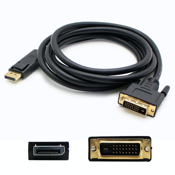 Add-On Addon 3Ft Displayport Male To Dvi-D Male Black Adapter Cable - DISPLAYPORT2DVI3F