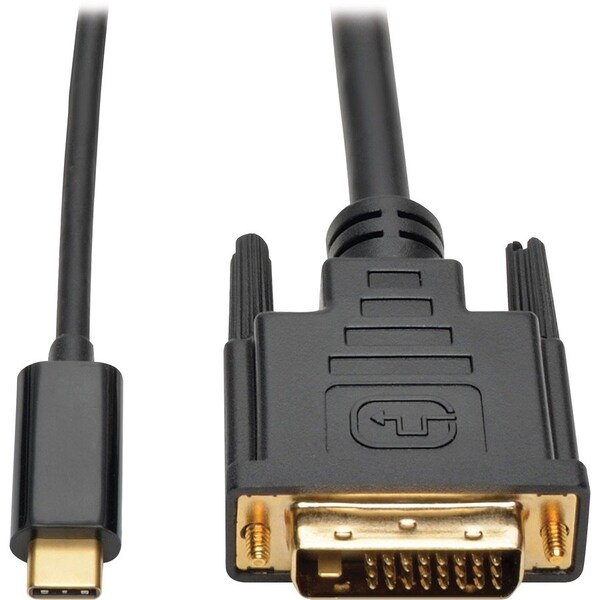 Tripp Lite Adapter Cable, USB-C to DVI, Gen 1, USB 3.1, M/M, 6'L, Black - TRPU444006D