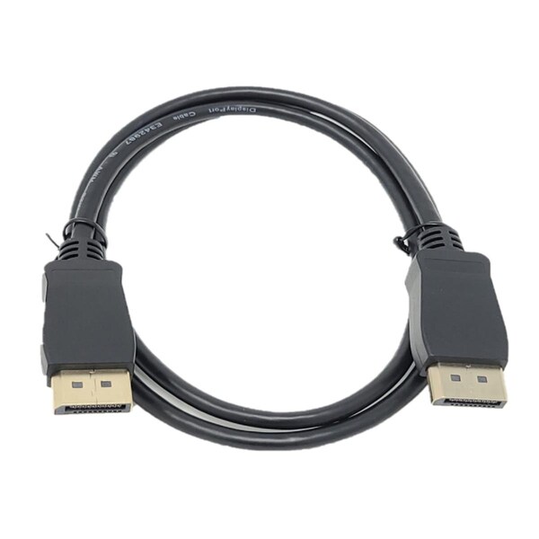 Hi-Tec 3 ft. VESA Certified Displayport 1.4 Cable with Latch, Black - HI3600528