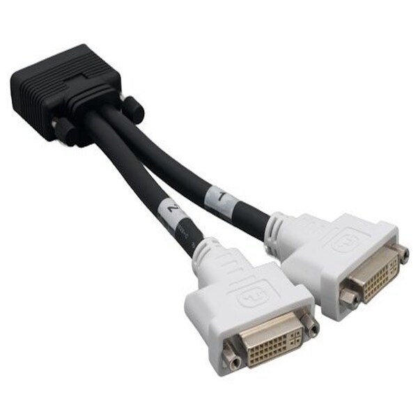 Sanoxy 8in DMS-59 to DVI-I Dual Link Splitter Cable - SNX-CBL-LDR-DV111-1208